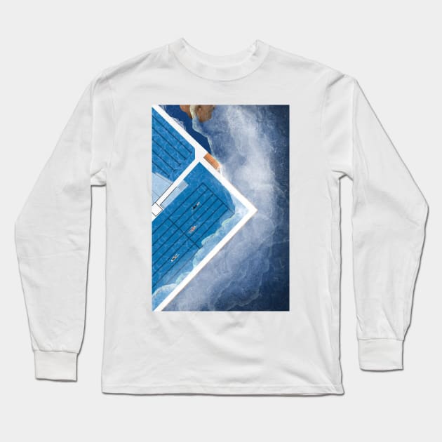 Bondi Icebergs Pools Long Sleeve T-Shirt by From Above